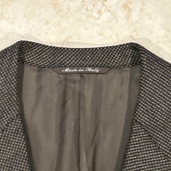 Canali Proposta Blazer Men 52R Brown Houndstooth Wool Cashmere Sports Coat Italy - Picture 3 of 11